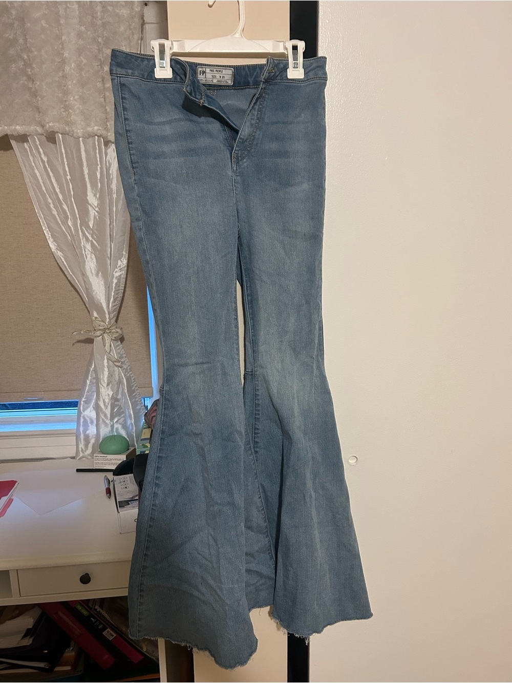Free People Light Blue Flare Jeans
